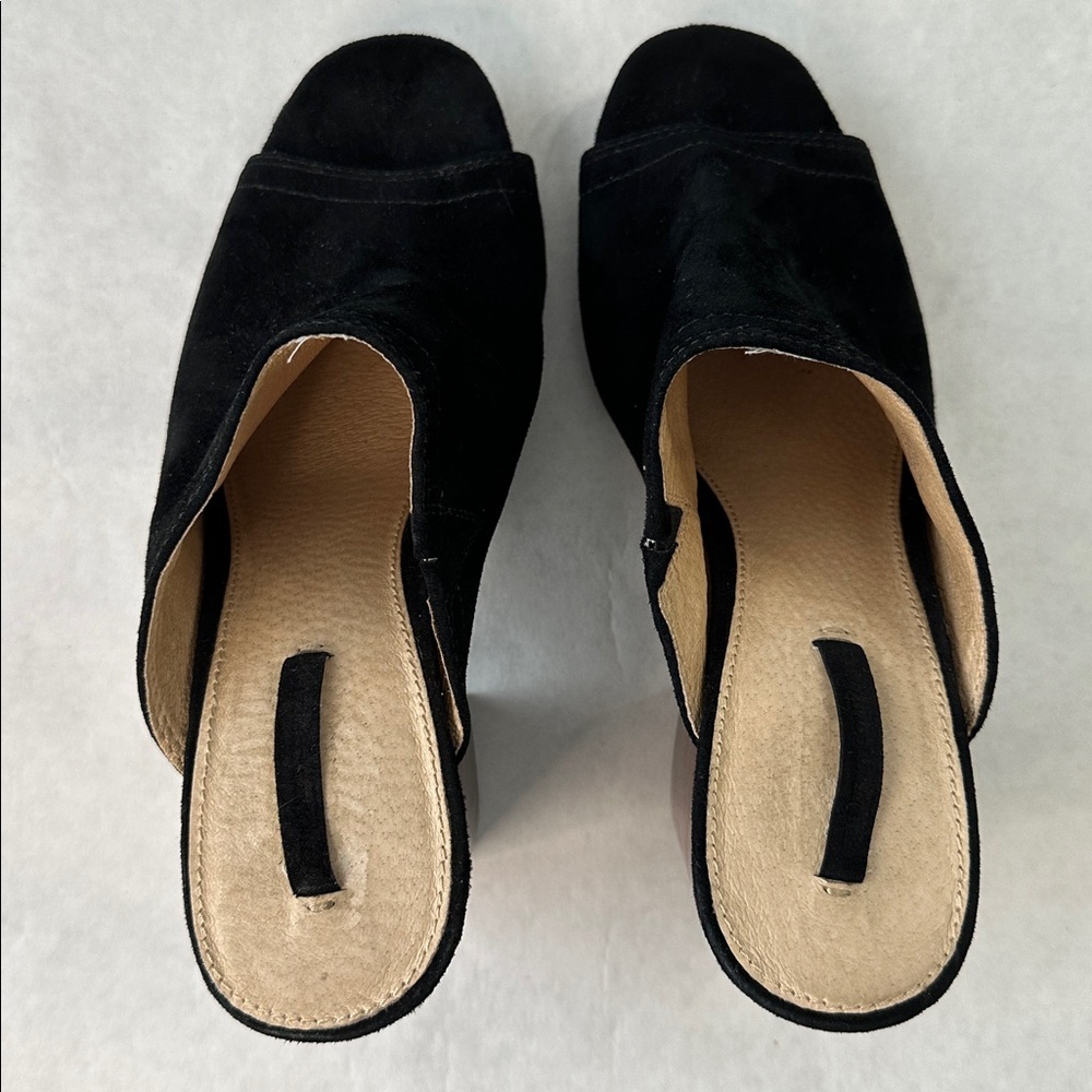 Frye Karissa Black Suede Mule - Picture 8 of 11